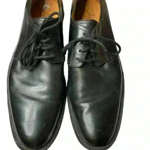 Cole Haan Mens Black Leather Shoe Size 11.5 Lace Up Oxford.